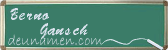 Berno Gansch Visitenkarte